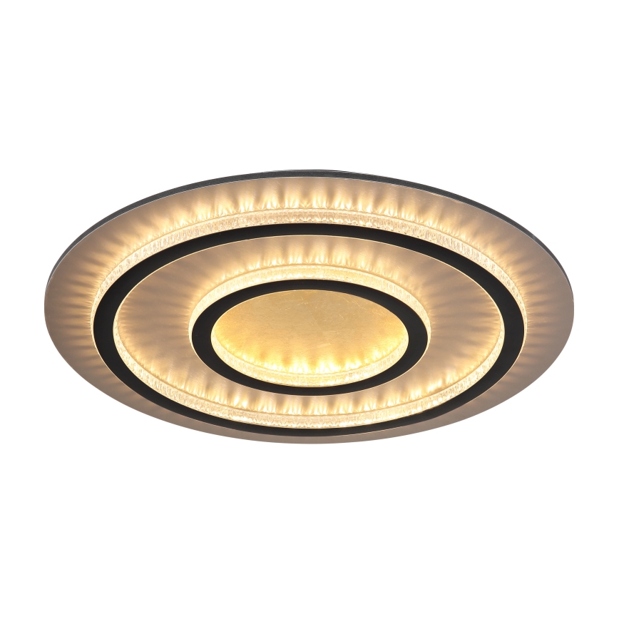 Globo - Luminaria de techo LED regulable LED/60W/230V 3000-6500K diámetro 55 cm negro + mando a distancia
