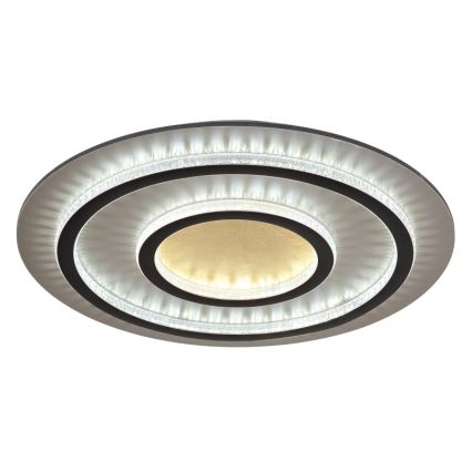 Globo - Luminaria de techo LED regulable LED/60W/230V 3000-6500K diámetro 55 cm negro + mando a distancia