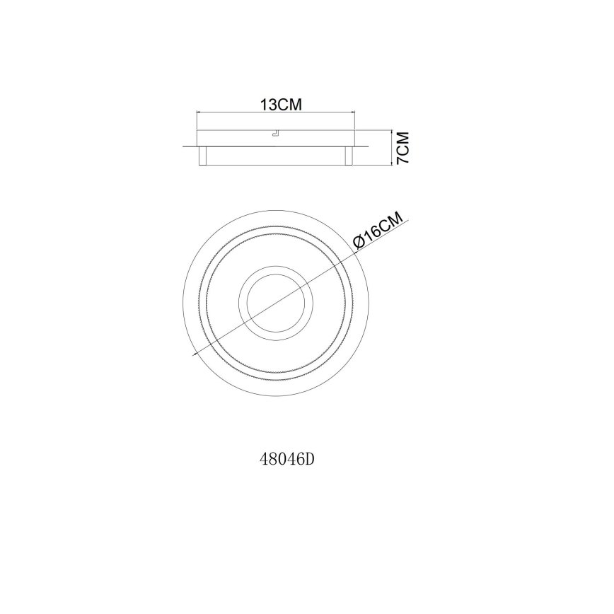 Globo - Lámpara de techo LED/8W/230V 3000K Ø 16 cm