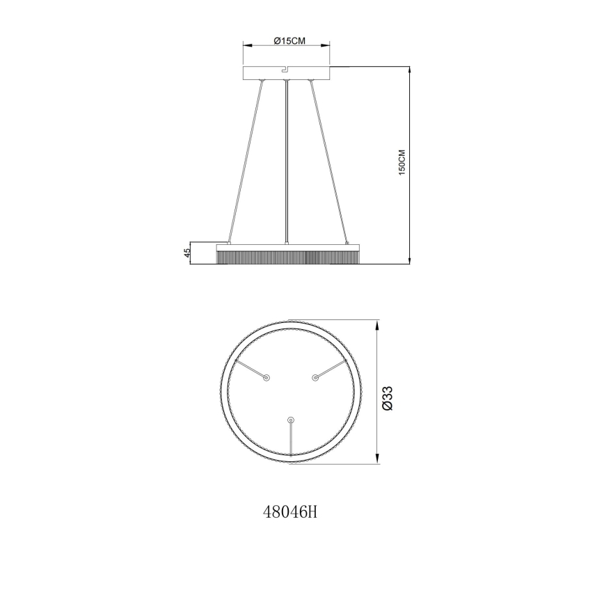 Globo - Lámpara colgante LED con cable LED/16W/230V 3000K
