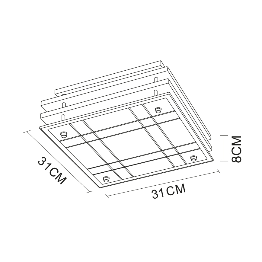Globo - Plafón 2xE27/60W/230V