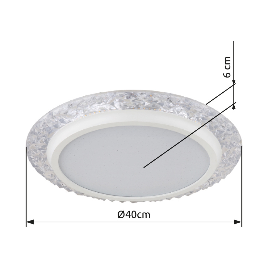 Globo - Plafón LED LED/22W/230V 3000K diá. 40 cm