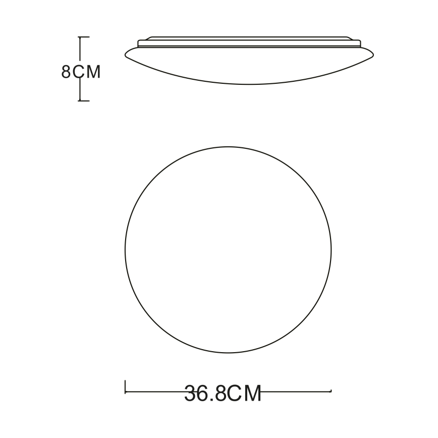 GLOBO - Plafón LED LED/24W/230V