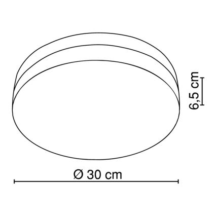 Globo - Plafón 3xE27/40W/230V