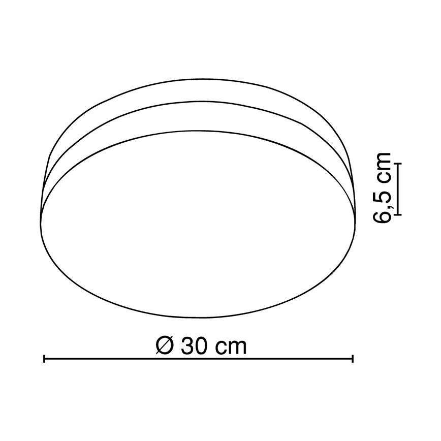 Globo - Plafón 3xE27/40W/230V