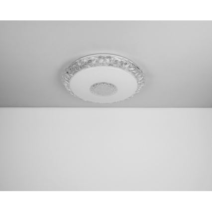 Globo - Lámpara de techo LED regulable LED/40W/230V 2700-6500K diámetro 50 cm Wi-Fi Tuya + mando a distancia