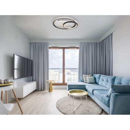 Globo 48459-46 - Plafón LED regulable ANI LED/46W/230V 2700-6000K 48x52 cm + control remoto