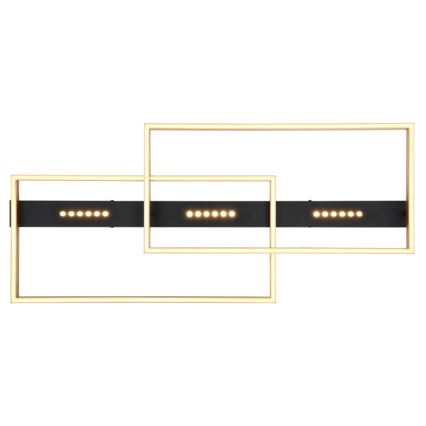 Globo 48461-54 - Lámpara de techo LED LUFFY LED/54W/230V 39,8x90 cm negra/dorada