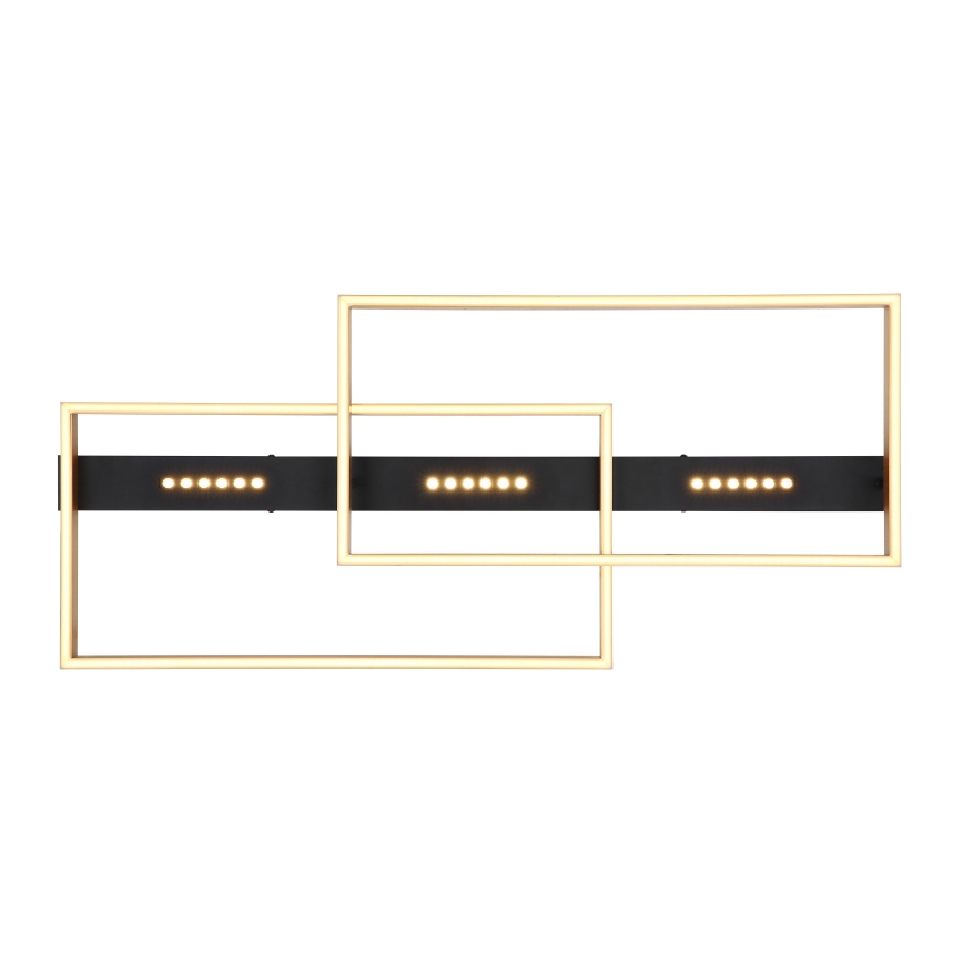 Globo 48461-54 - Lámpara de techo LED LUFFY LED/54W/230V 39,8x90 cm negra/dorada