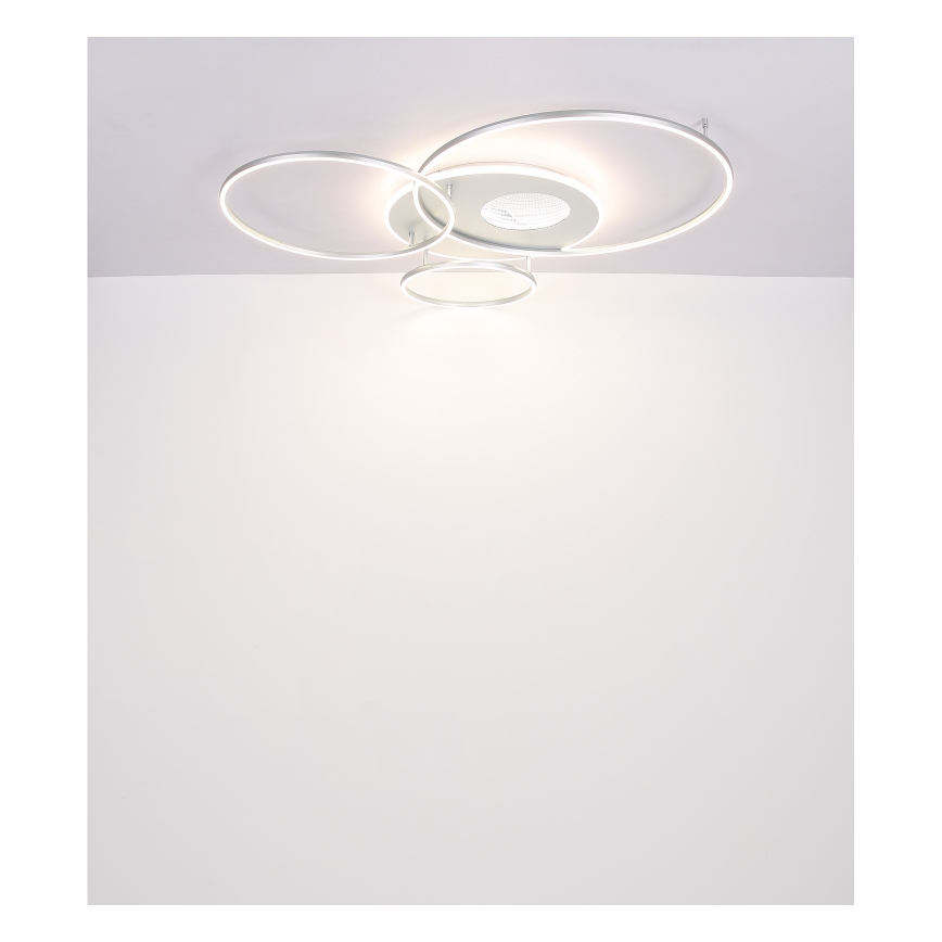 Globo - Lámpara de techo LED regulable LED/70W/230V 2700-6500K cromo mate + mando a distancia