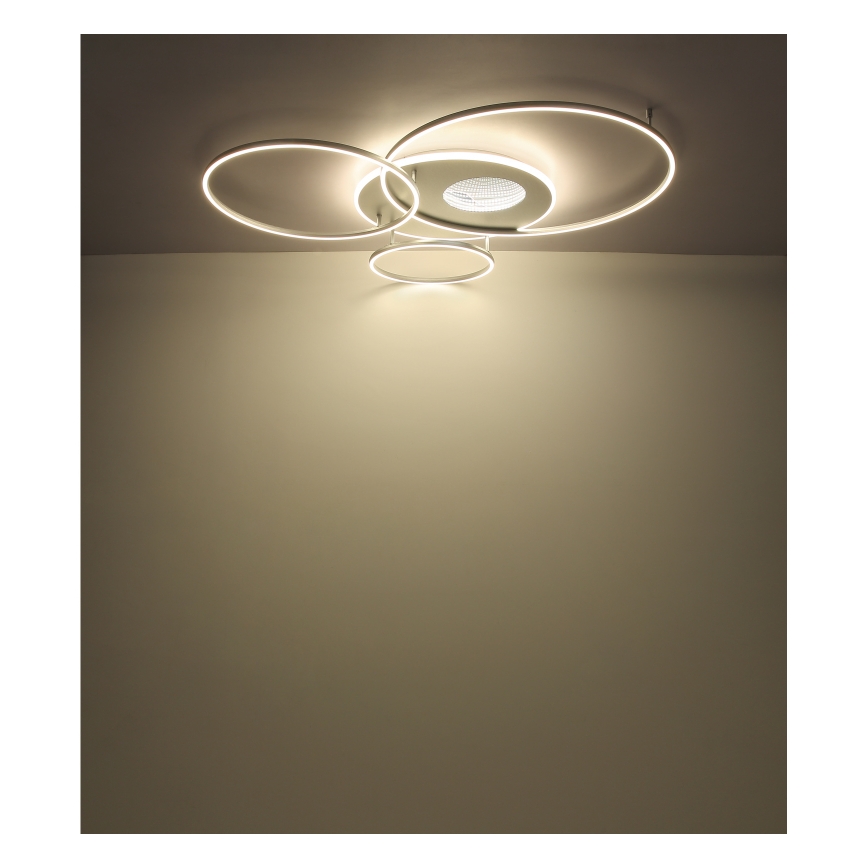 Globo - Lámpara de techo LED regulable LED/70W/230V 2700-6500K cromo mate + mando a distancia