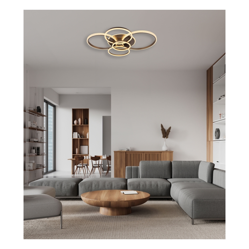 Globo - Plafón LED LED/70W/230V 3000K 88x110 cm antracita