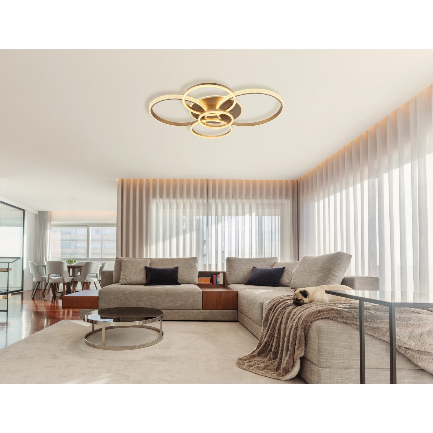 Globo - Plafón LED LED/70W/230V 3000K 88x110 cm beige