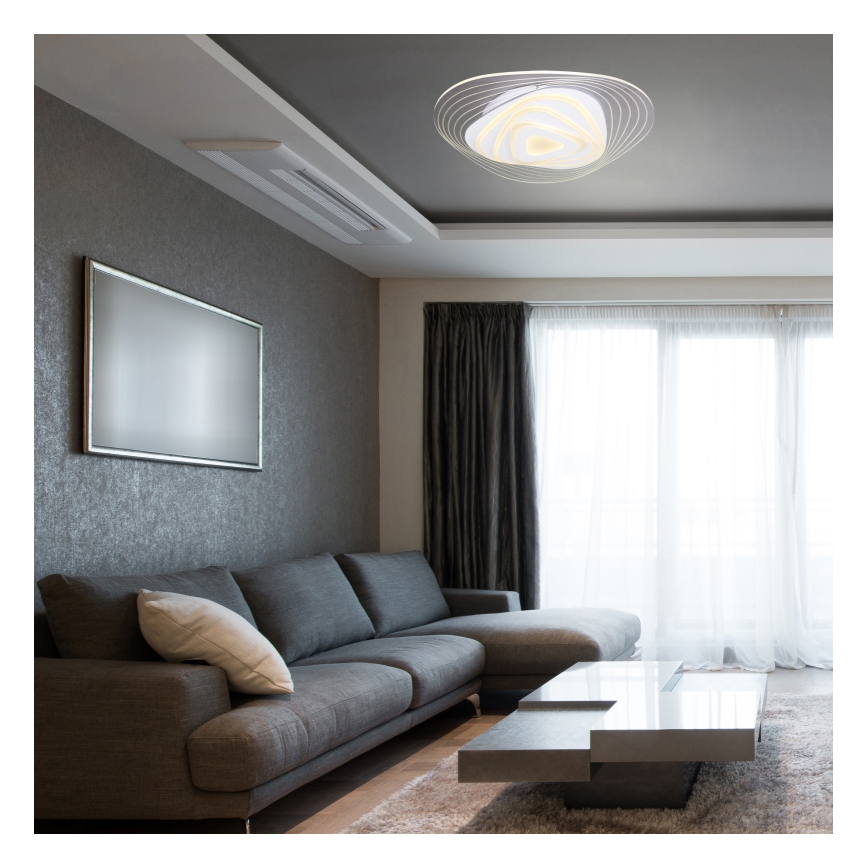 Globo - Lámpara de techo LED regulable LED/40W/230V 3000-6500K 50,2x48,8 cm Wi-Fi Tuya + mando a distancia