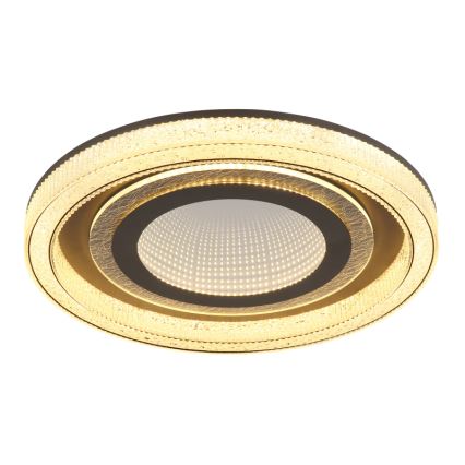 Globo - Lámpara de techo LED regulable LED/48W/230V 2700-6000K diámetro 48 cm antracita + mando a distancia