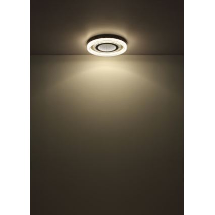 Globo - Lámpara de techo LED regulable LED/48W/230V 2700-6000K diámetro 48 cm antracita + mando a distancia