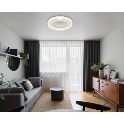 Globo - Lámpara de techo LED regulable LED/48W/230V 2700-6000K diámetro 48 cm blanca + mando a distancia