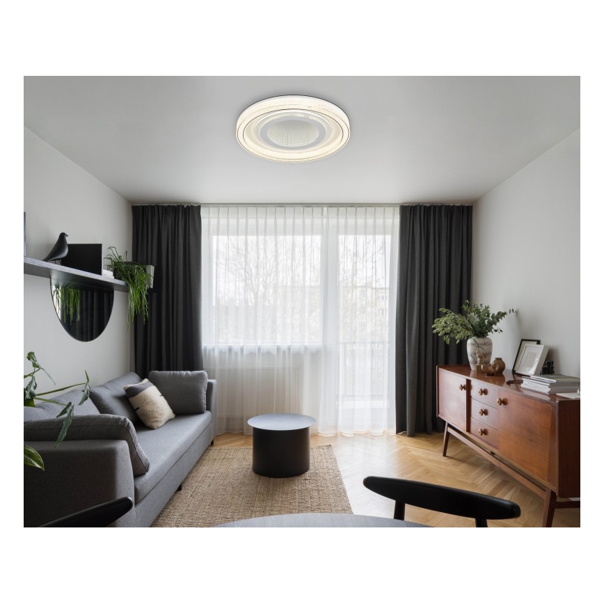 Globo - Lámpara de techo LED regulable LED/48W/230V 2700-6000K diámetro 48 cm blanca + mando a distancia