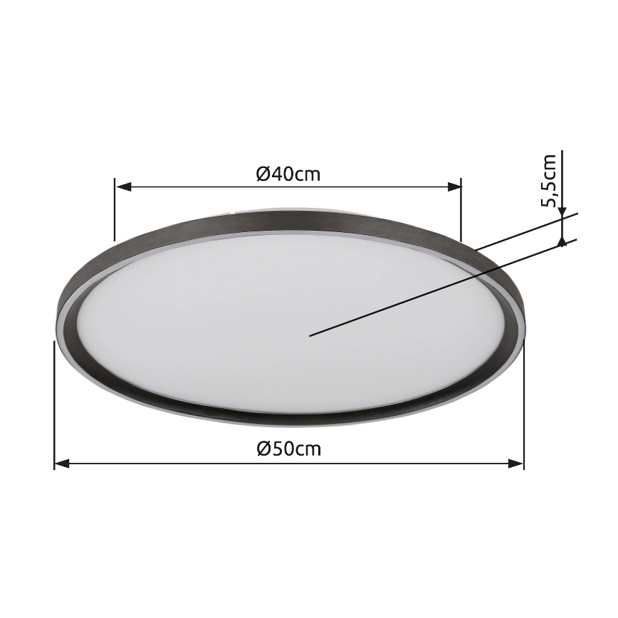 Globo - Plafón LED regulable LED/48W/230V 2700-6000K + control remoto diá. 50 cm