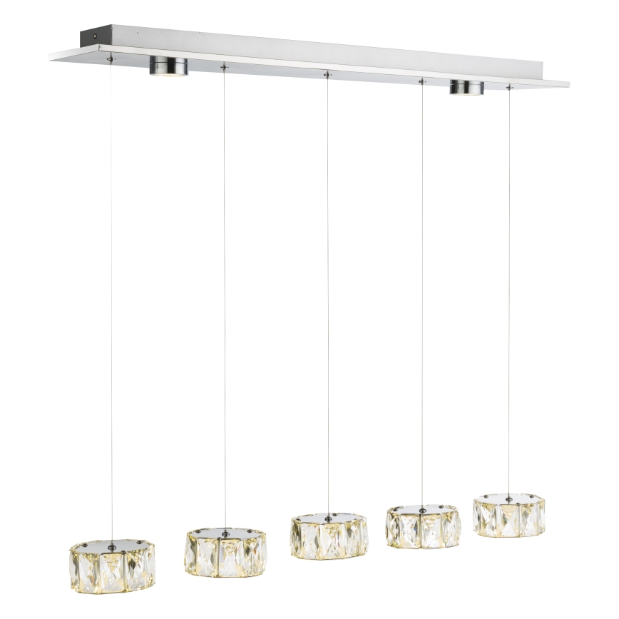 Globo - Lámpara LED colgante LED/52W/230V 4000K cromo brillante/transparente