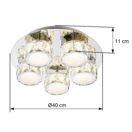 Globo - Plafón LED regulable LED/40W/230V 4000K diá. 40 cm
