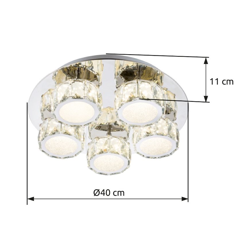 Globo - Plafón LED regulable LED/40W/230V 4000K diá. 40 cm
