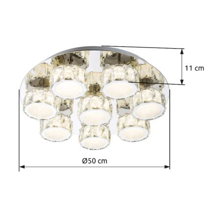 Globo - Plafón LED regulable LED/64W/230V 4000K diá. 50 cm