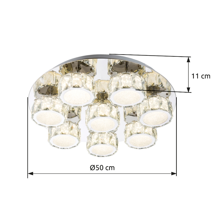 Globo - Plafón LED regulable LED/64W/230V 4000K diá. 50 cm
