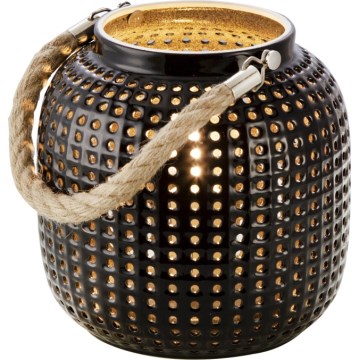 Globo 50770108 - Lámpara de mesa decorativa BOLA 1xE14/40W/230V negra