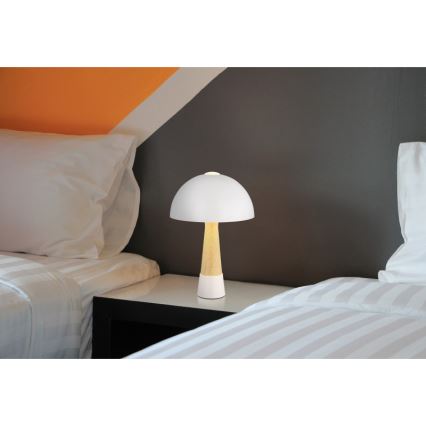 Globo - Lámpara de sobremesa 1xE27ILLU/40W/230V blanca