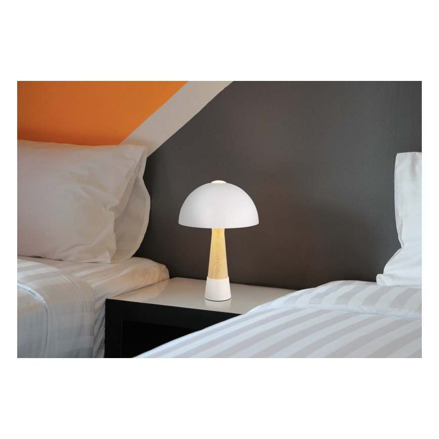 Globo - Lámpara de sobremesa 1xE27ILLU/40W/230V blanca