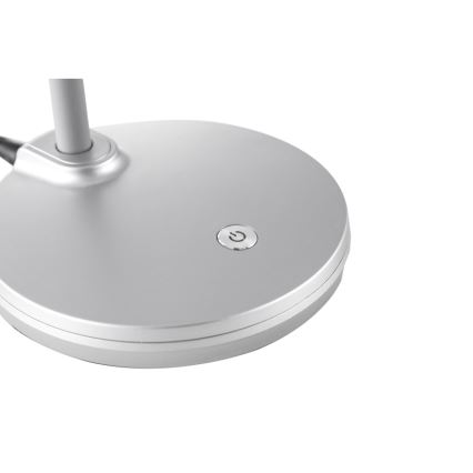 Globo - Lámpara de mesa LED regulable táctil flexible LED/4,6W/230V plata