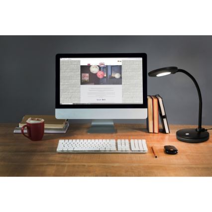 Globo - Lámpara de mesa regulable LED táctil LED/4,6W/230V negro