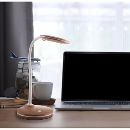 Globo - Lámpara de mesa LED táctil flexible regulable LED/4,6W/230V marrón