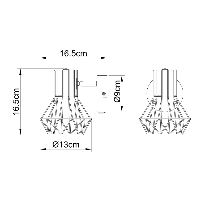 Globo - Foco de pared 1xE27/40W/230V