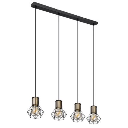 Globo - Lámpara colgante 4xE27/40W/230V