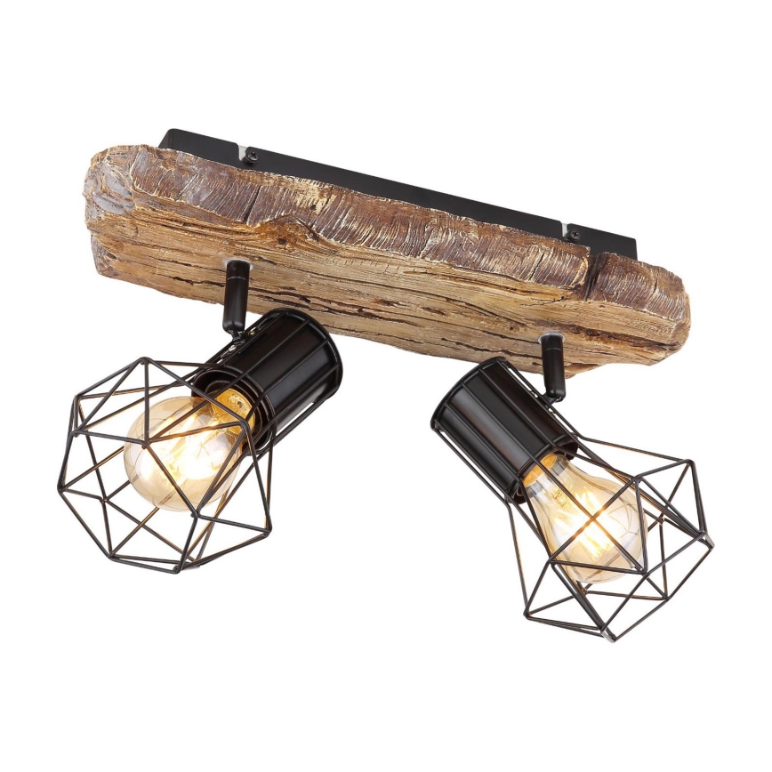 Globo - Lámpara de techo con 2 focos E27/60W/230V