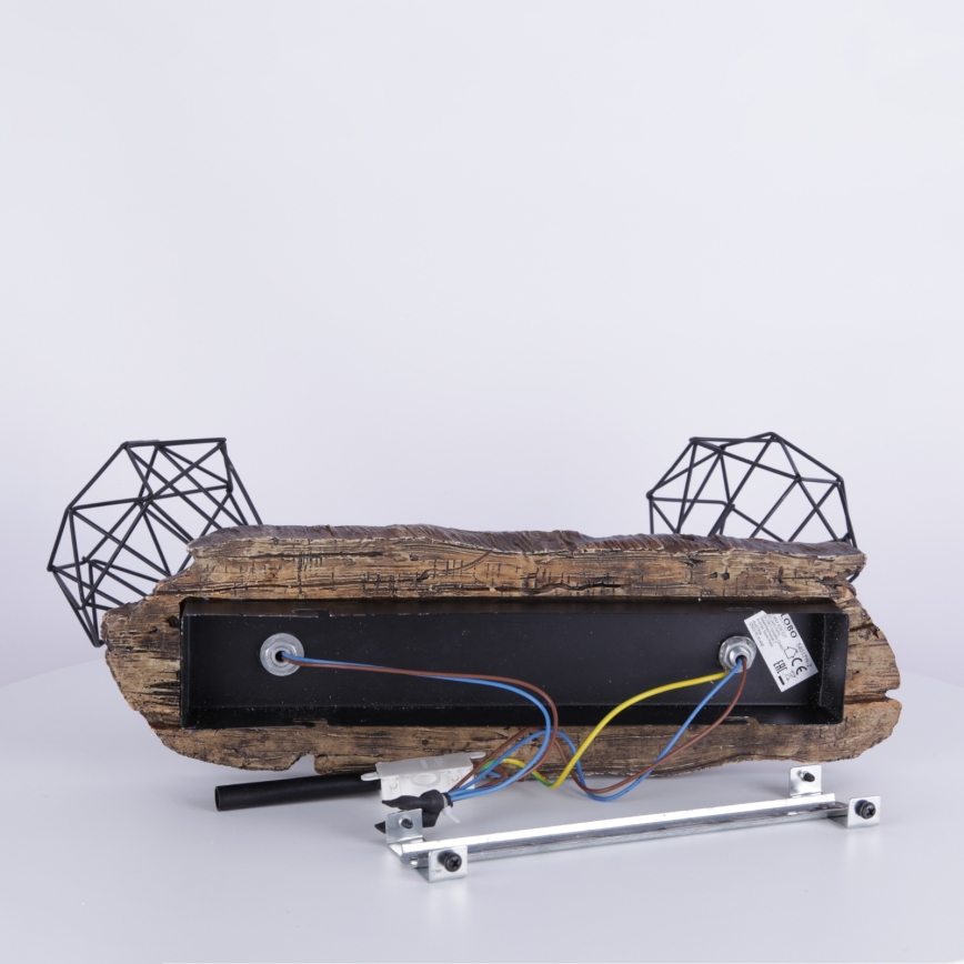 Globo - Lámpara de techo con 2 focos E27/60W/230V