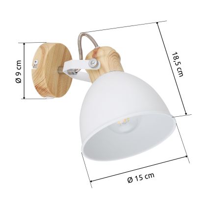 Globo - Foco de pared 1xE27/40W/230V