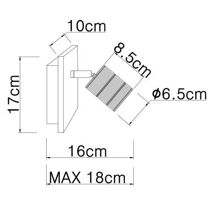 Globo - Foco de pared 1xE27/60W/230V