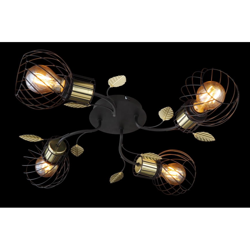 Globo - Lámpara de suspensión 4xE27/40W/230V