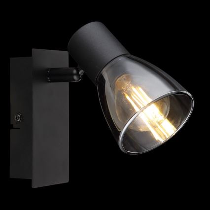 Globo - Lámpara de pared con foco 1xE14/40W/230V negra