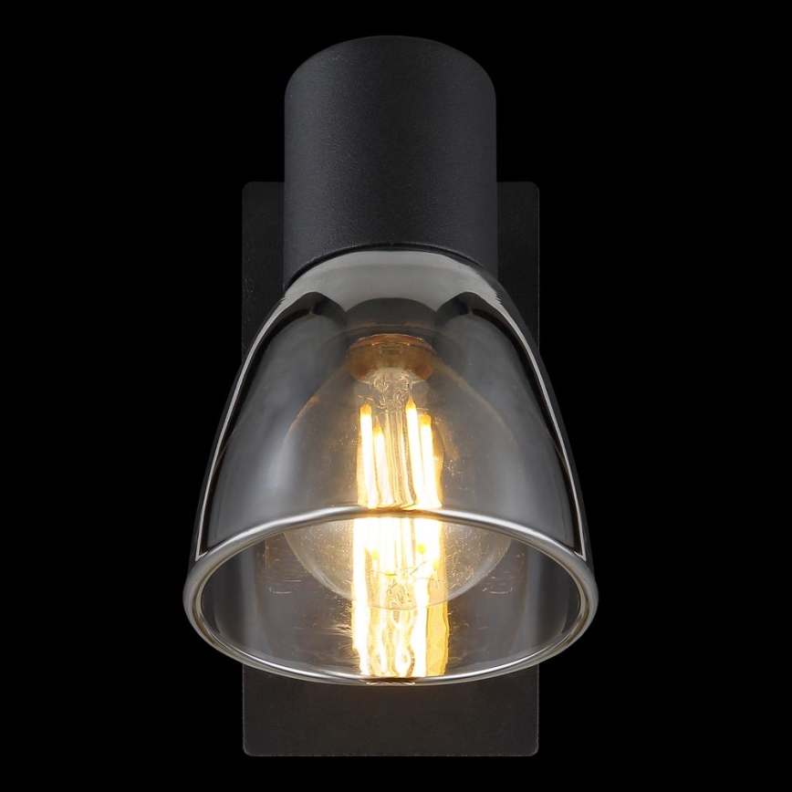 Globo - Lámpara de pared con foco 1xE14/40W/230V negra