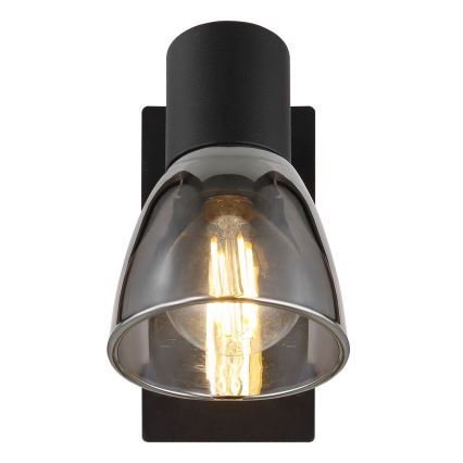 Globo - Lámpara de pared con foco 1xE14/40W/230V negra