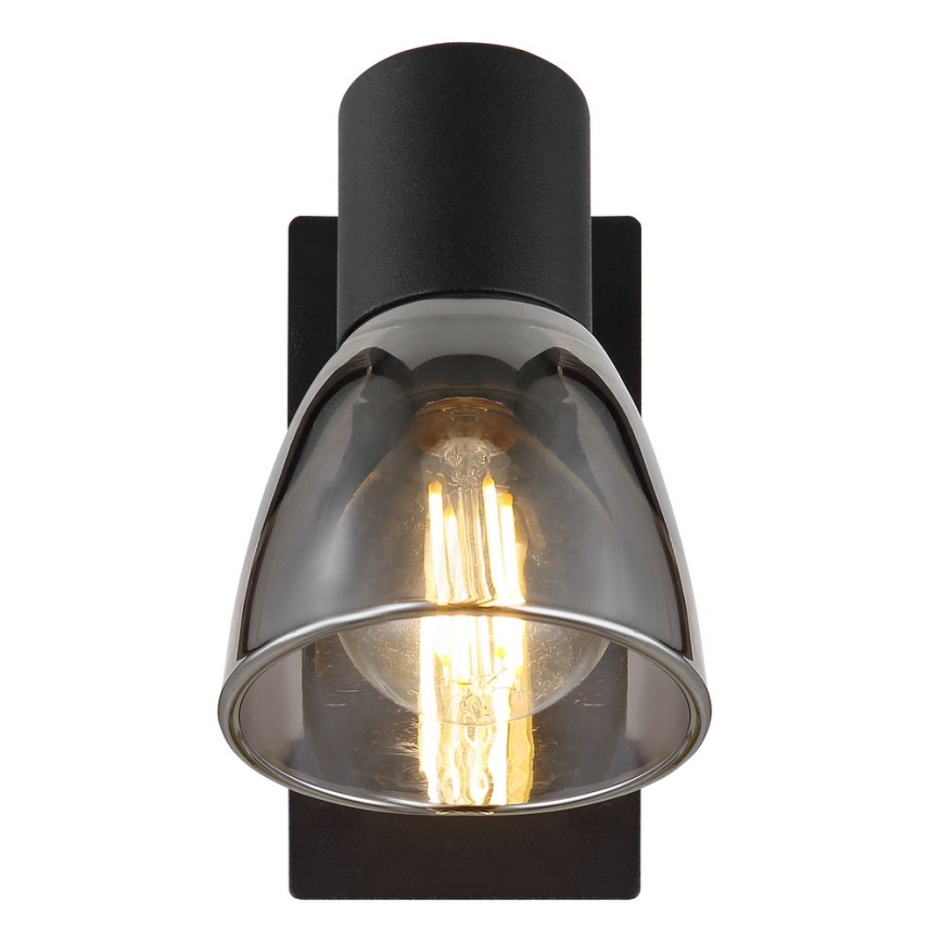 Globo - Lámpara de pared con foco 1xE14/40W/230V negra