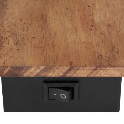 Globo - Foco de pared 1xE14/40W/230V negro/madera