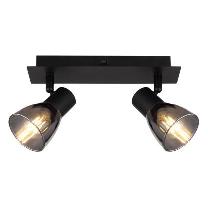 Globo - Foco de pared 2xE14/40W/230V negro