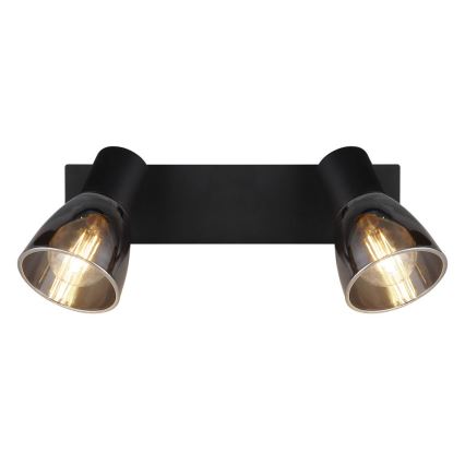 Globo - Foco de pared 2xE14/40W/230V negro