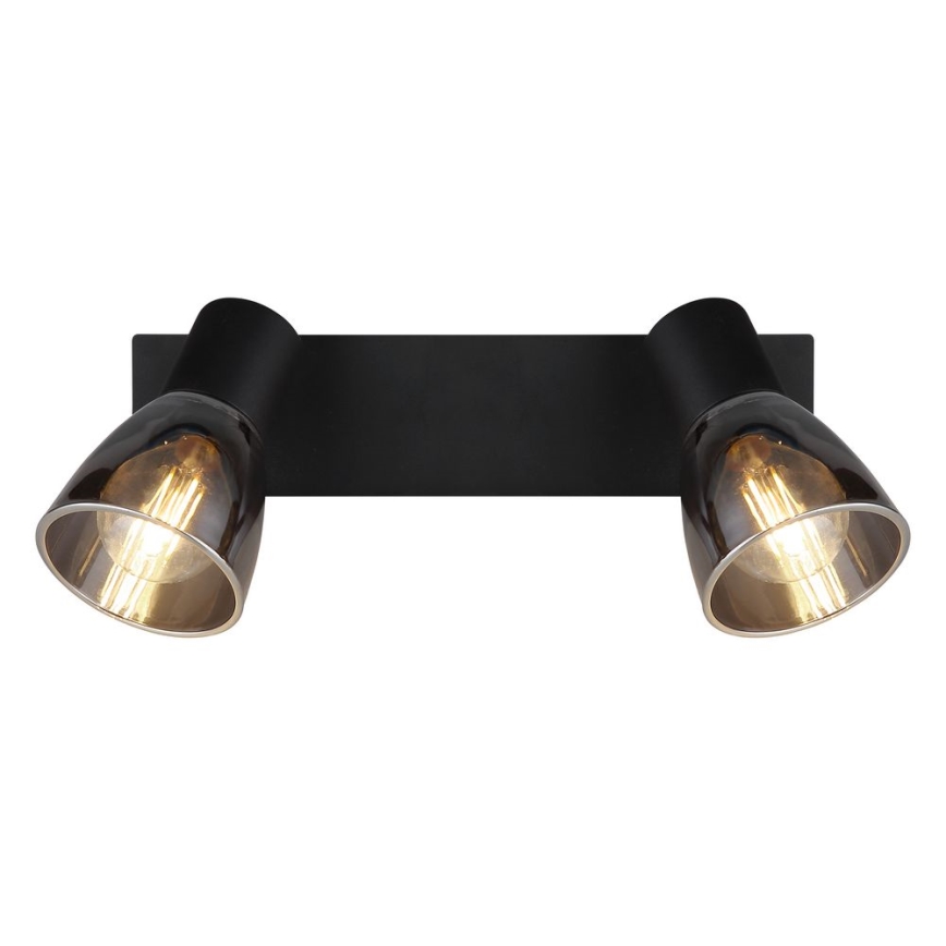 Globo - Foco de pared 2xE14/40W/230V negro