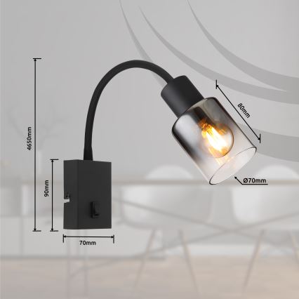 Globo - Aplique flexible 1xE14/40W/230V